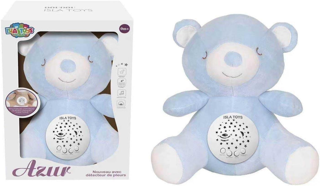 Peluche coranique veilleuse et Projection Étoilée & Détecteur de Pleurs