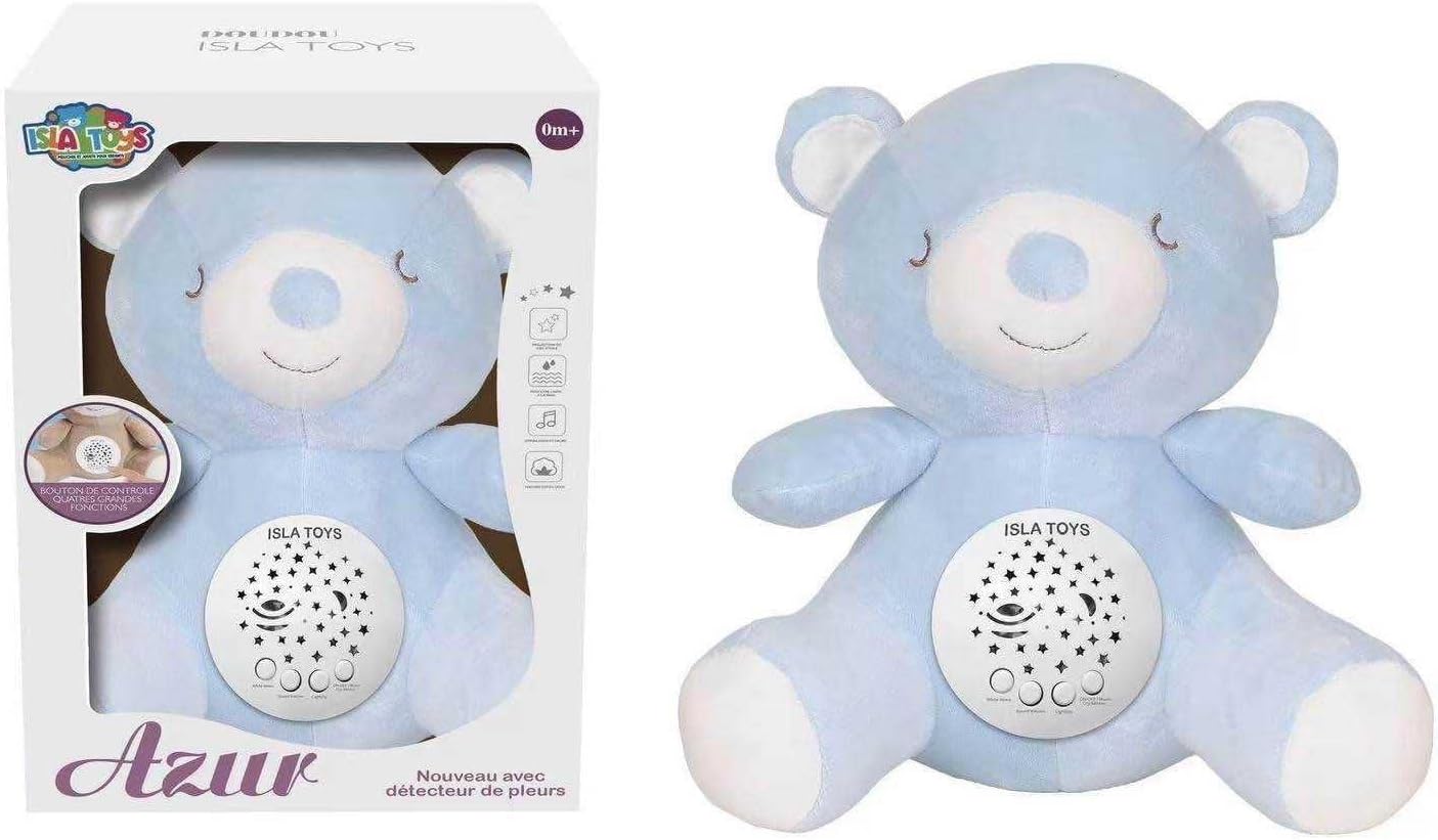 Peluche coranique veilleuse et Projection Étoilée & Détecteur de Pleurs