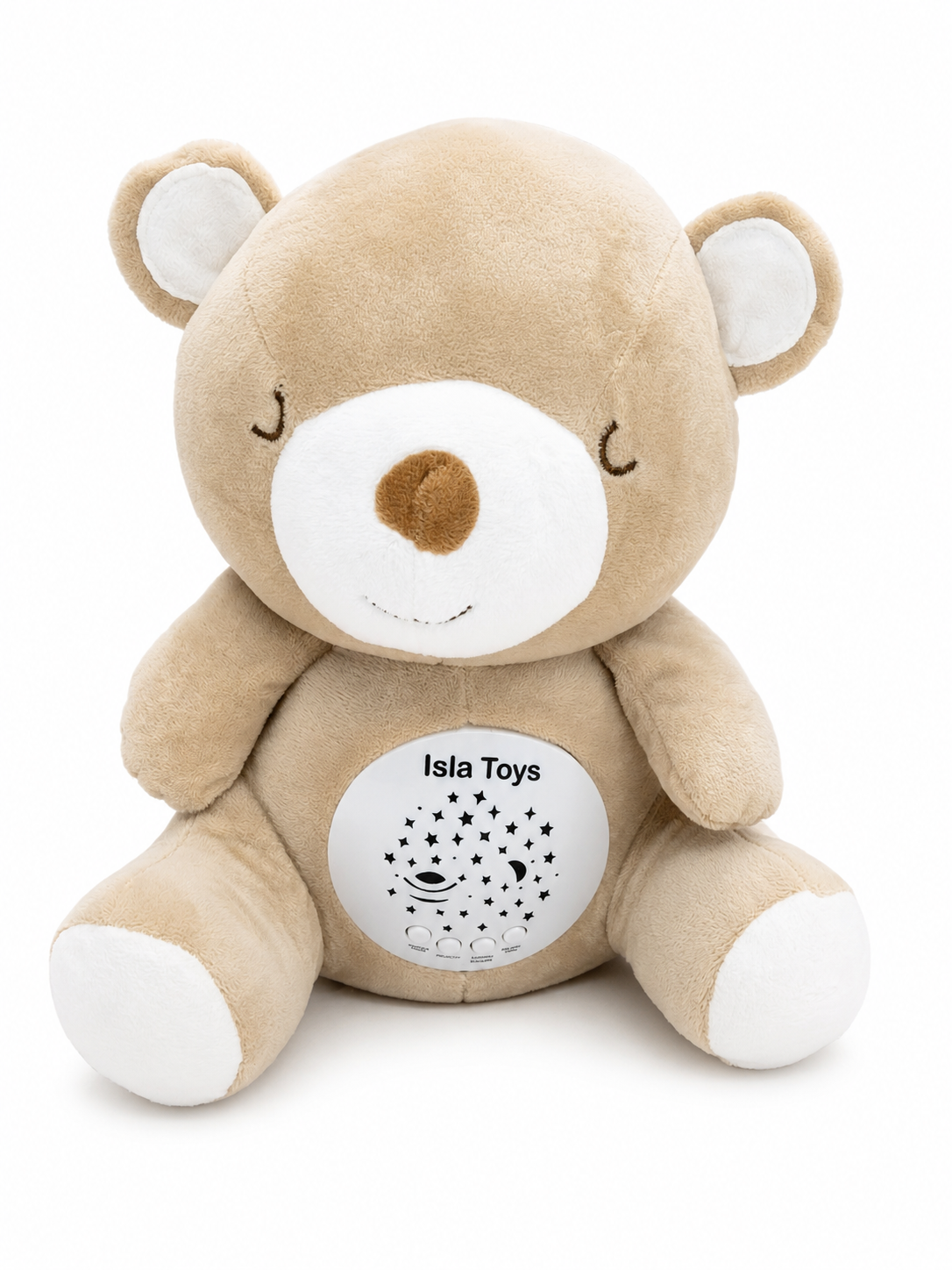 Peluche coranique veilleuse et Projection Étoilée & Détecteur de Pleurs