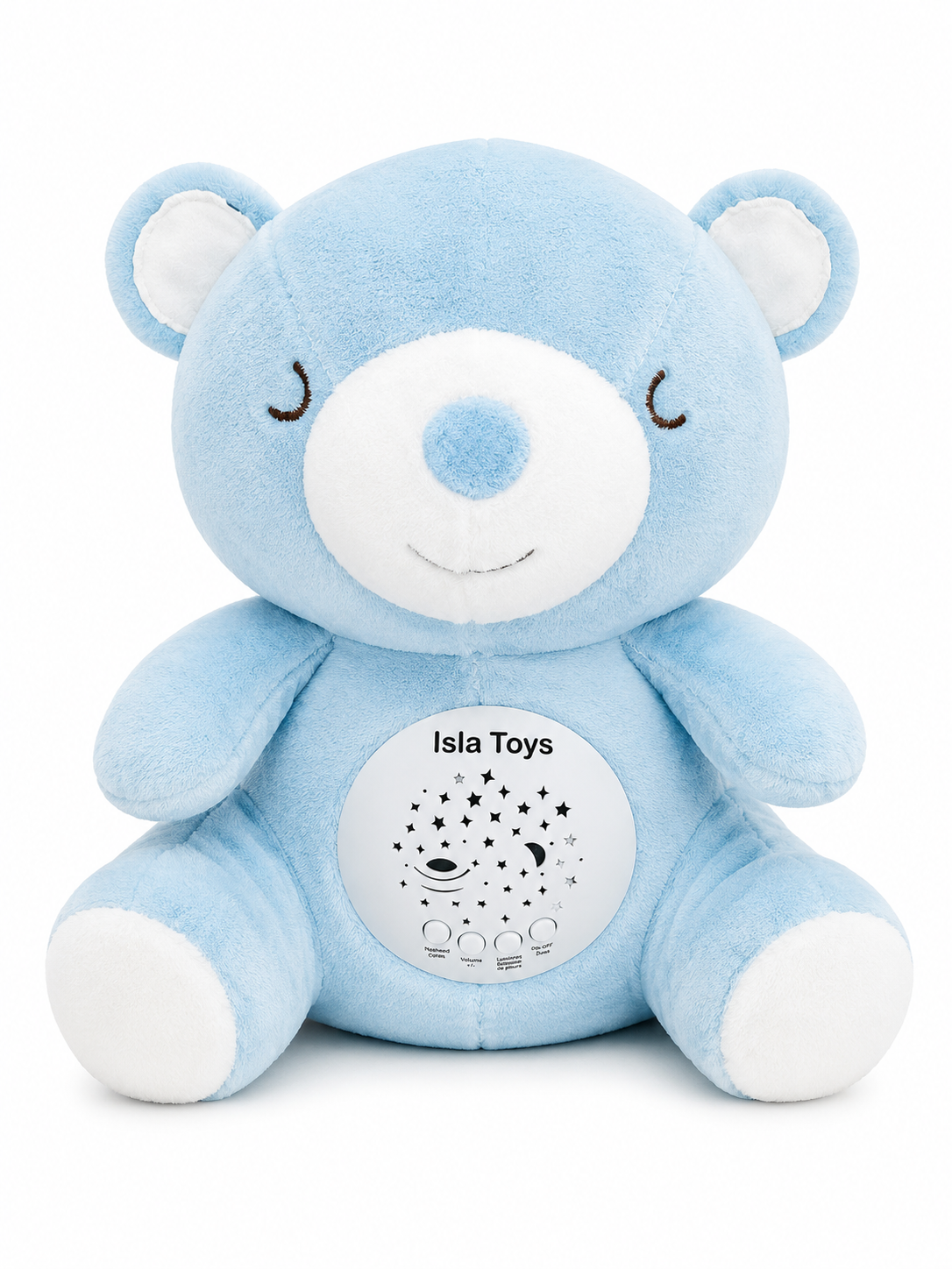 Peluche coranique veilleuse et Projection Étoilée & Détecteur de Pleurs