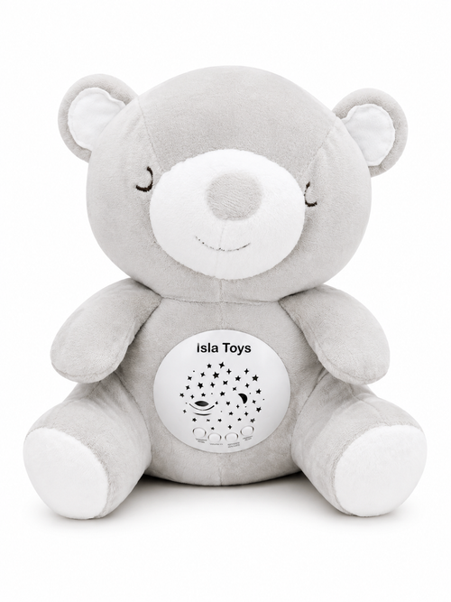 Peluche coranique veilleuse et Projection Étoilée & Détecteur de Pleurs